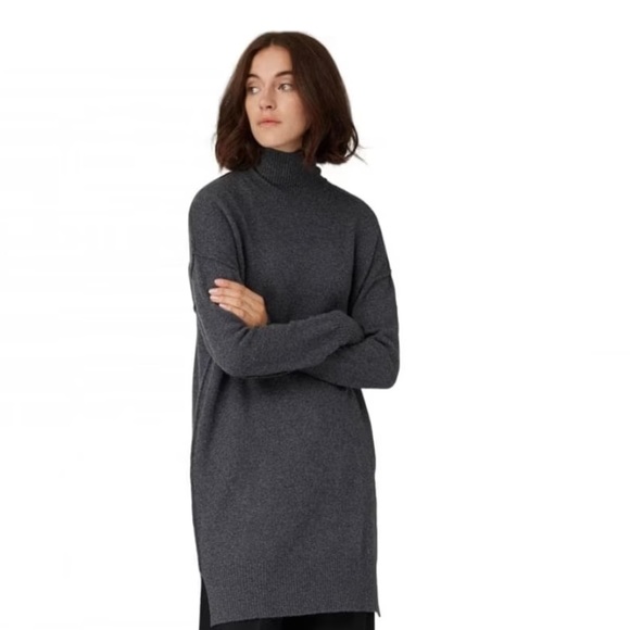 Frank and Oak Merino Wool Turtleneck Long Sleeve Dress - medium EUC - Picture 2 of 9